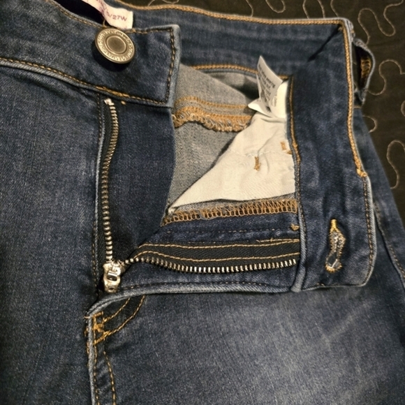 SO Dark Blue Jeans Denim Skinny Jeggings. Juniors Size 5 - Picture 5 of 7